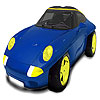 Grand fast blue car coloring