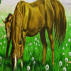 Grassland and hungry horses puzzle