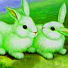 Green garden rabbits puzzle