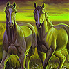 Green horses slide puzzle