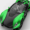 Green luxurious car puzzle