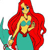 Happy Mermaid Coloring