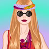 Hippie girl dress up game