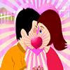 Housetop Couple Kiss