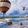 Huge Balloons And Sea