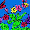 Hungry butterflies coloring