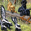 Hungry cute friends slide puzzle