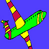 Interesting airplane coloring