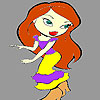Jane at the dance coloring