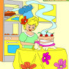 Kid's coloring: Amazing cake