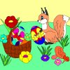 Kid's coloring: Easter eggs