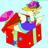 Kid's coloring: Happy birthday!