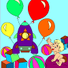 Kid's coloring: Happy boy
