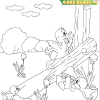 Kid's coloring: Little equilibrist