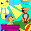 Kid's coloring: Little friends