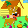 Kid's coloring: The little dog