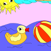 Kid's coloring: Water games