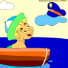 Kid's coloring: Young Captain
