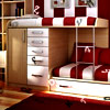 Kids Red Bedroom Hidden Alphabets