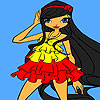 Katy long hair coloring