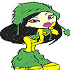Lena and snow coloring