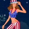 Little Design with American Flag