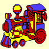 Locomotive in the museum coloring