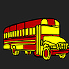 Long school  bus coloring