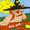 Magic owl coloring