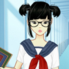 Mega School girl dress up game