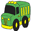 Milk truck coloring