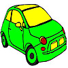 Mini city car coloring