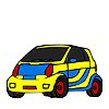 Mini personal car coloring