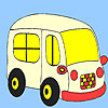 Mini turtle bus coloring