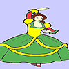 Miranda at the dance coloring