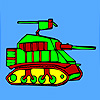 Modern military tank coloring