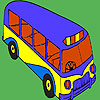 Modern school bus coloring