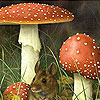 Mouse and mushrooms slide puzzle