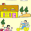News Boy and girl coloring