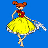 Nice ballerina girl coloring