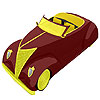 Old convertible car coloring