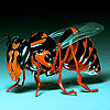 Orange bee slide puzzle