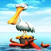 Pelican at the sea slide puzzle