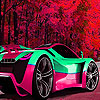 Pink futuristic car puzzle