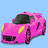 Pink gorgeous car coloring