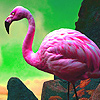 Pink lake flamingos puzzle