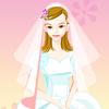 Pure white wedding dress