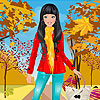 Red coat girl dress up