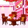 Red Flowers In Tea Room