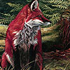 Red foxes in the wild  woods puzzle